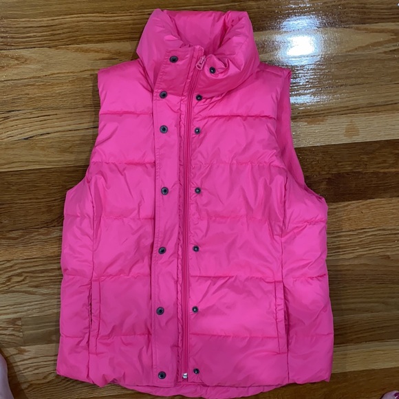 Old Navy Pink Puffer Vest - Picture 2 of 6